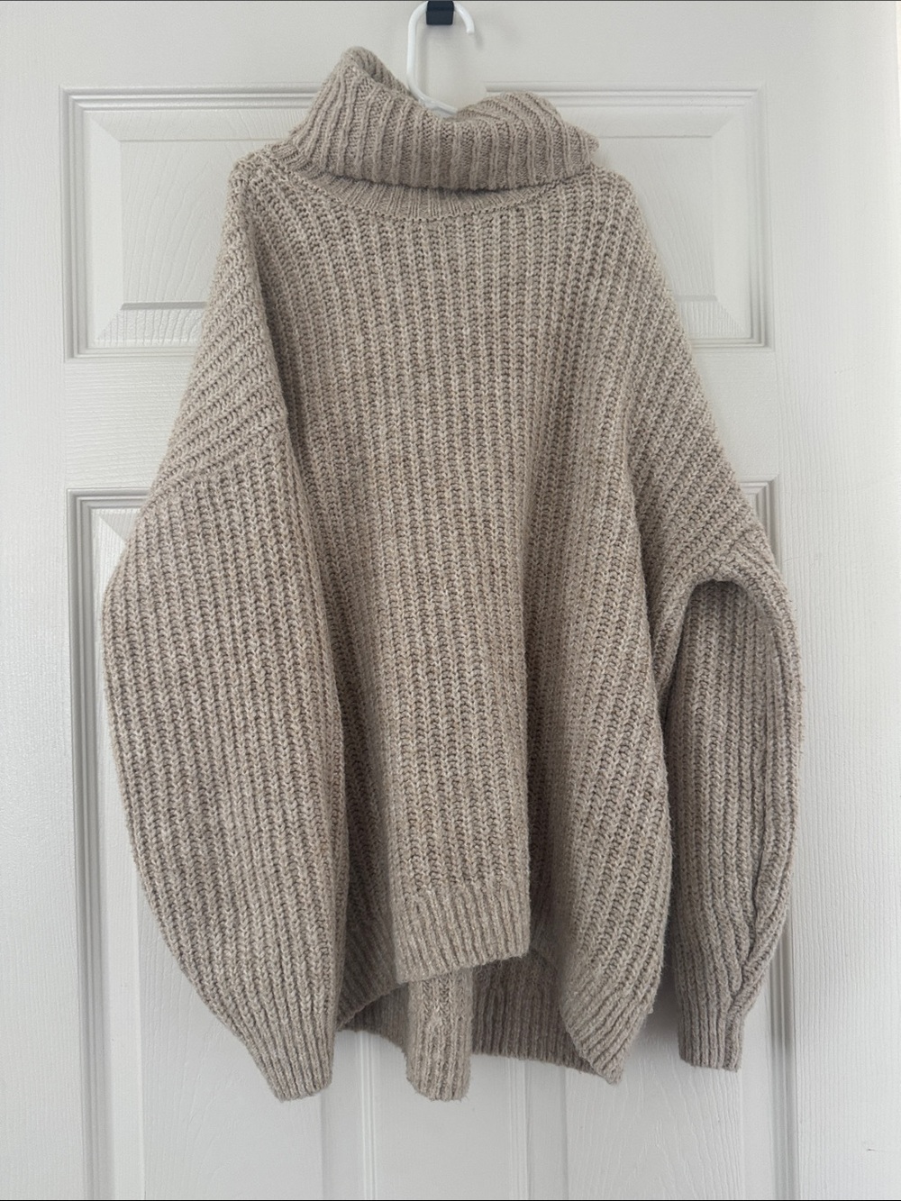 Old Navy Oversized Cowl Neck Sweater - Beige